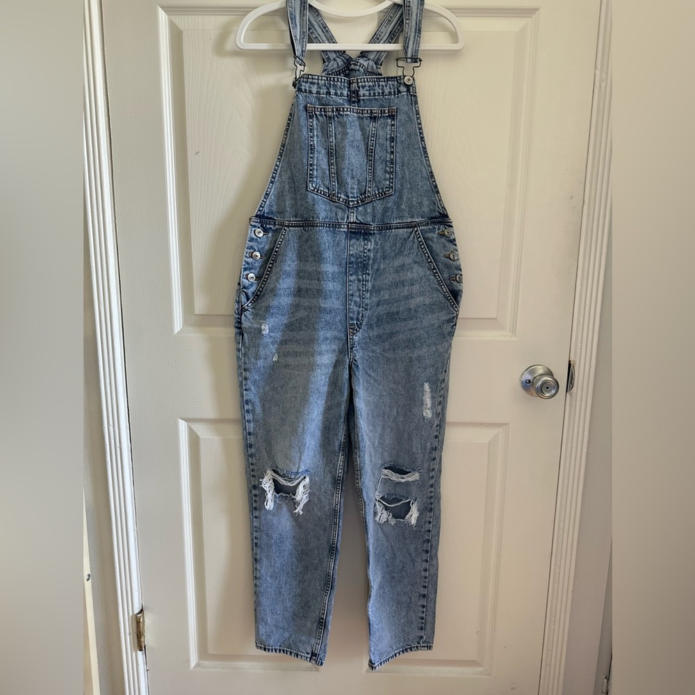 Demi ripped Divided H&M Overalls